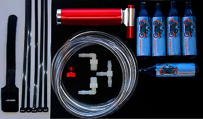 Nitrous Oxide Injection Boost Kit NOS Kart Mini Bike Racing + 5 20cc N20 Bottles • $109.50