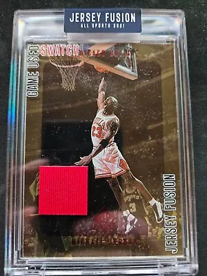 Michael Jordan GAME USED Swatch Jersey Fusion 2021 Memorabilia • $119.99