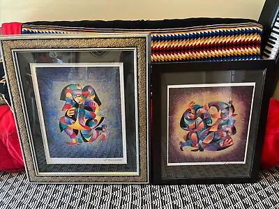 Anatole Krasnyansky Signed Play That Horn II & Poetry In Motion Framed Art Lot! • $299.95