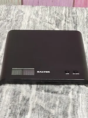 Salter Digital Kitchen Scales ARC Compact & Precise LCD Weighing Scale 3kg Black • £11.99