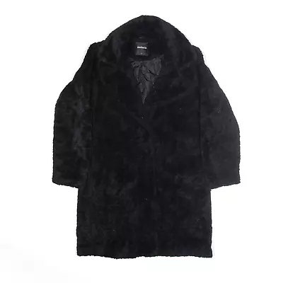 ZEBRA Womens Faux Fur Coat Black S • £22.99