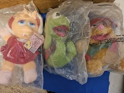 Vtg McDonald's Jim Henson Muppet Babies 1987 Miss Piggy Fozzie Kermit Sealed NOS • $65