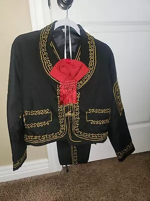 Mens Authentic Mariachi 3 Piece Suit. Jacket Vest And Pants. • $135