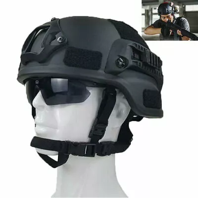 UHMW-PE MICH 2000B Bullet Proof Level IIIA Safety Ballistic Helmet Outdoor Black • $126.23