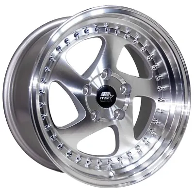 MST MT15 Rim 18X9.5 5x114.3 Offset 35 Silver W/Machined Face (Quantity Of 1) • $204.25