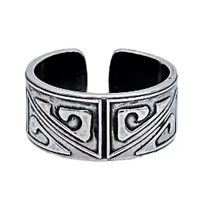 Tabra Jewelry 925 Sterling Silver Ancient Pattern Embossed Ring Size 10.5OOK534 • $156