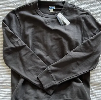 J. Crew Knit Goods Crewneck Sweater Black / Charcoal Sz M New With Tags • $35