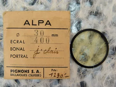  Alpa 30mm #400 Light-Yellow Filter For ZoomarKilfitt 40mm F2.8  .......... LN • $90