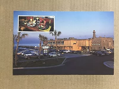 Postcard Virginia Beach VA Lighthouse Restaurant Oceanfront Old Cars Roadside • $4.99