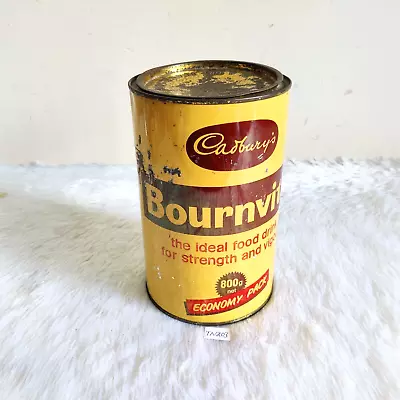 Vintage Cadbury Bournvita Food Drink Supplement Tin Box Old Collectible TN203 • £92.81