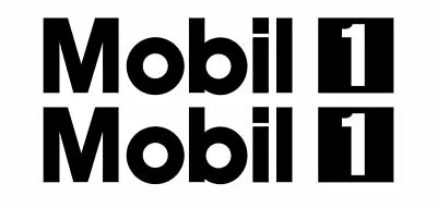 2x Mobil1 Mobil 1 Oil Logo Vinyl Sticker Decal 8  12  16  20  23  LARGE • $9.99