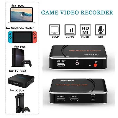 HD 1080P HDMI Video Recorder For Xbox PS3 PS4 Recorder Phone Game Capture Device • $45.99