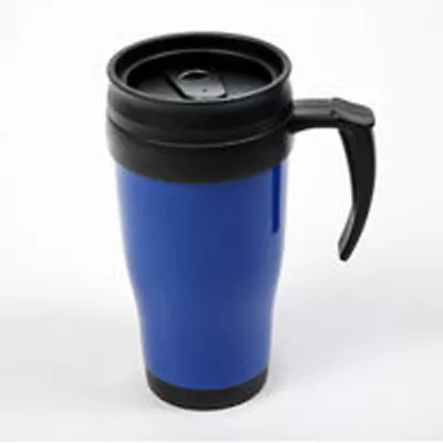 Thermal Travel Mug Cup Hot Warm Insulated Drinks Flask Outdoor Coffee Tea Lid • £7.45