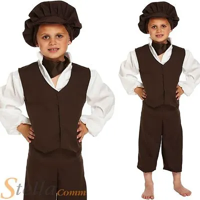 £10.99 • Buy Victorian Poor Boy Costume Oliver Twist Book Week Day Fancy Dress Child Outfit
