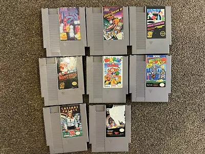 NES Game Cart Lot! Wallstreet Kids Etc. • $25