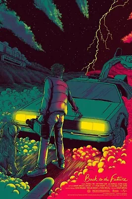 Back To The Future By James Flames - #58/325 24  X 36  Rare MONDO Screenprint • $269.99