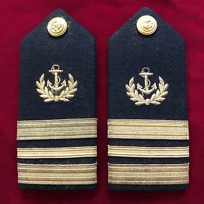 WWII USN Naval Rating. Shoulder Board Pair. Merchant Marine Officer. Lt. Cmdr. • $39.99