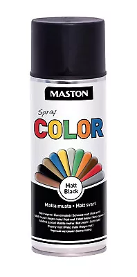 Maston Spray Paint Color Black Matt 400ml • £7.99