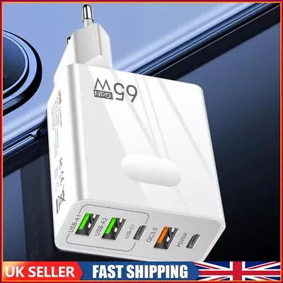 PD65W Charger Cell Phone Lightweight Charger Adapter For IPhone 14 (EU White) • £8.59