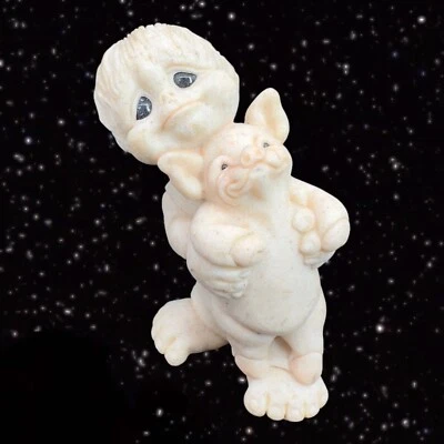 £11.65 • Buy Quarry Kids Peter And Patch Helping Hand Figurine Second Nature 2001 Whimsical