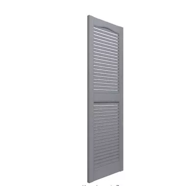 Builders Edge 12  X 36  Louvered Vinyl Exterior Shutters Pair In Paintable • $41