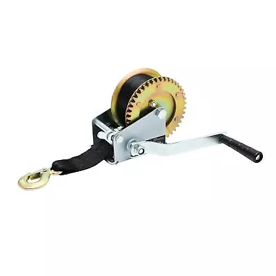 £22.99 • Buy 325924 Hand Gear Strap Car Boat Trailer Jet Ski Webbing Wire Winch 630KGS