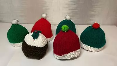 Handmade Knitted Santa Hat Christmas Terry's Chocolate Orange Cover Chose From 5 • £9.99