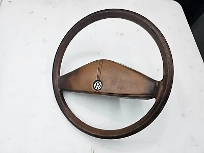 78-84 MK1 Peanut Butter Steering Wheel Vw Volkswagen Jetta Rabbit GTI • $40