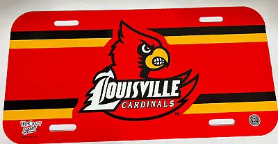 LOUISVILLE CARDINALS 6 X12  OFFICIAL LOGO LICENSE PLATE CAR BRAND NEW WINCRAFT • $2.50