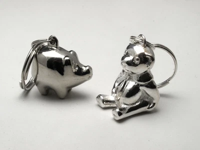 £3.50 • Buy Heavy Metal Pig Or Teddy Bear Key Ring.