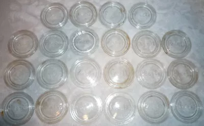 Lot Of 22 Vintage Presto Glass Canning Mason Jar 2 5/8  Small Mouth Lids • $39.99