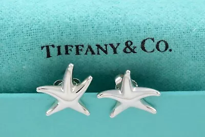 Tiffany & Co. Elsa Peretti Silver Starfish Stud Earrings • $370