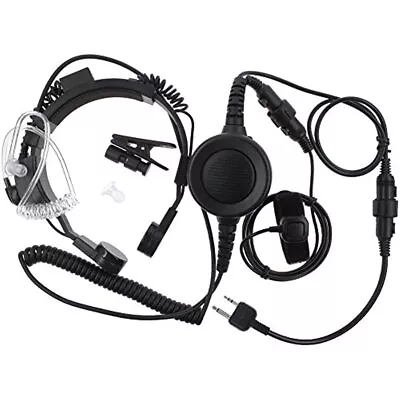 Tactical Throat Mic Headset Earpiece For Midland Alan LXT80 LXT305 LXT340 LXT480 • $58.84