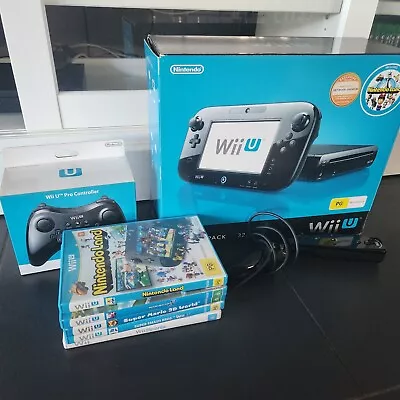 Nintendo Wii U Premium Console (Boxed) Bundle With 5 Games • $320