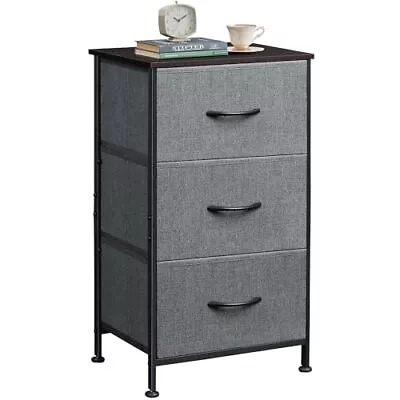 WLIVE Dresser With 3 Drawers Fabric Nightstand Organizer Unit Storage Dres... • $43.06