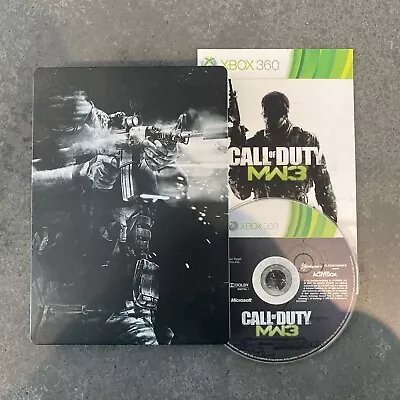 Call Of Duty Modern Warfare 3 Xbox 360 Game + Manual Steelbook Limited COD MW3 • $16.99