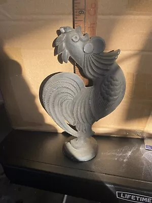 Vintage Cast Iron Rooster Figurine/Door Stop • $10