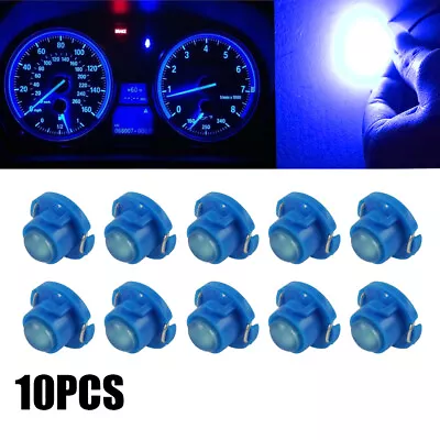 10pcs T4.7 T5 Neo Wedge LED Bulb Dash Climate Control Instrument Light Lamp Blue • $6.99