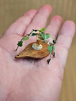 Vintage Artisan Made Plant Cuttings In Glass For Miniature Dollhouse • $29.99