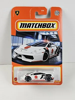 2021 Matchbox #69 Lamborghini Gallardo Police #69 Diecast Car Exotic GVX79 NEW • $3.36