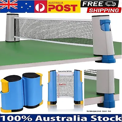 Professional Table Tennis Net Kit Rack Ping Pong Retractable Portable Sports Net • $20.99