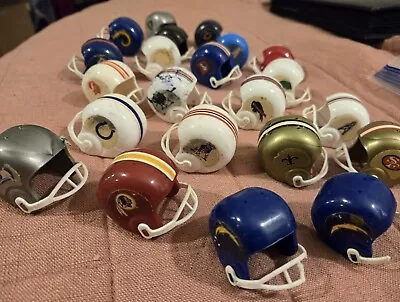 Lot Of 22 Vtg Beat Up NFL Gumball Machine Helmets 1970s • $20