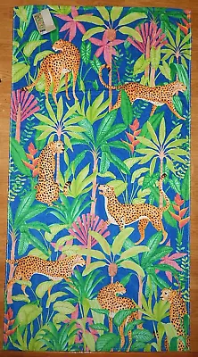 Martha Stewart 36 X 68  100% Cotton Beach Towel Jungle Cat New Authentic • $29.99