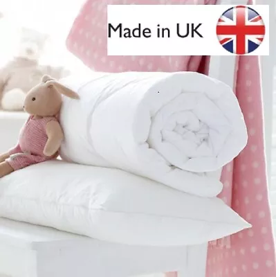 Luxury Cot Bed Duvet Quilt Pillow Set Baby Toddler Junior Antiallergy All Season • £14.49