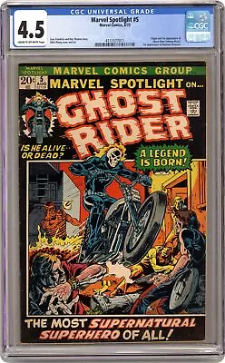 Marvel Spotlight #5 CGC 4.5 1972 4111577011 1st App. And Origin Ghost Rider • $1610