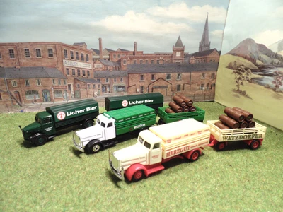 £7.99 • Buy Superb 3 Loaded  Tractor Units With Long  Trailers ,ho But Usable Oo ,
