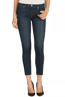 $198 J Brand Jeans 835 Mid Rise Capri Cropped Denim Dark Vintage Wash 24 Defect • $44.49