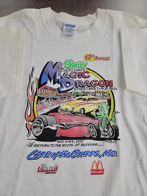Vintage Y2K Hot Rod Graphic T-Shirt Size XL Lake Of The Ozarks Racing Streetcar • $19.95