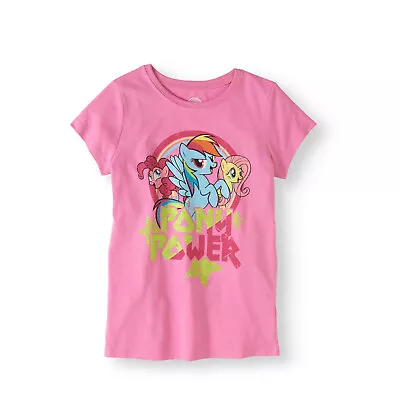 My Little Pony Girls Graphic T-Shirts Short-Sleeve Pink Pony Power Size L 10-12 • $17.99