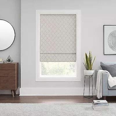 64 X31  Darien Ogee 100% Total Blackout Cordless Roman Blind And Shade Linen - • $34.99